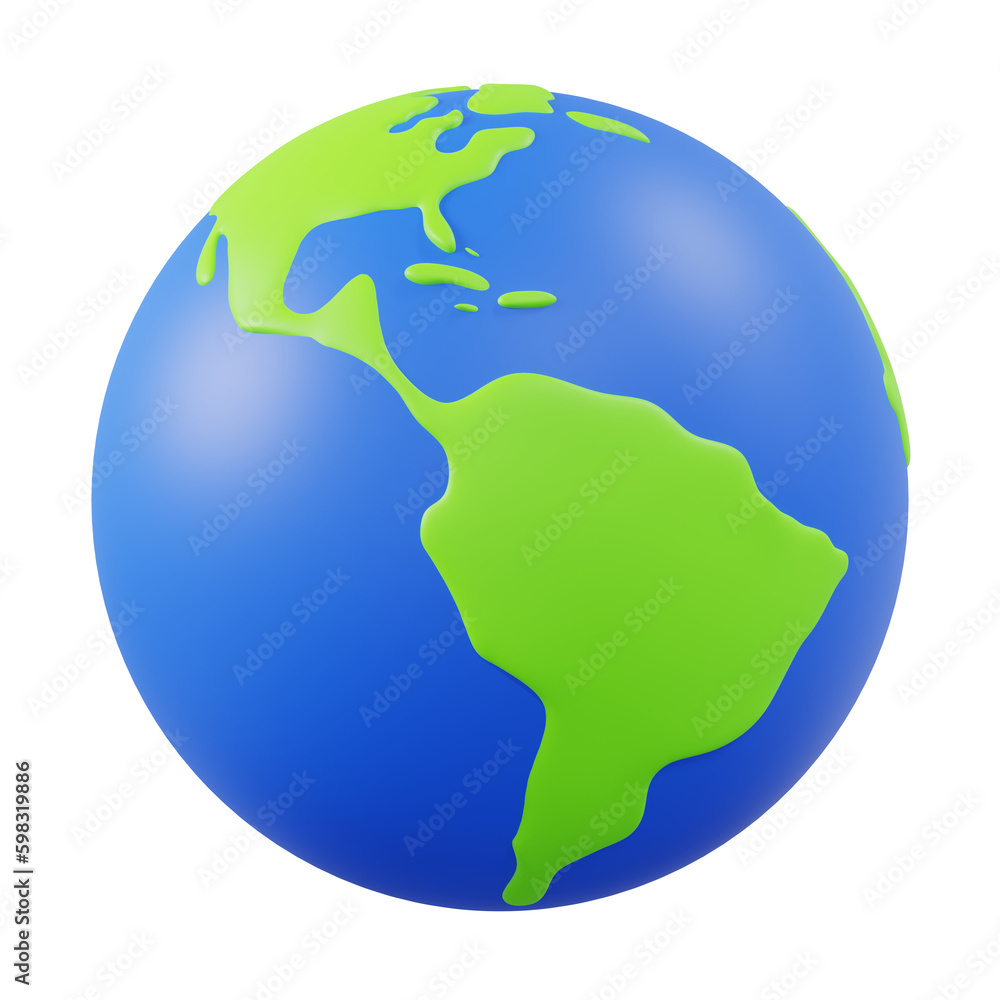 3D Planet Earth icon 3D Planet Earth icon