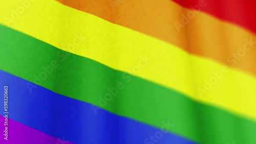 Motion Graphic  LGBTQ Flag.