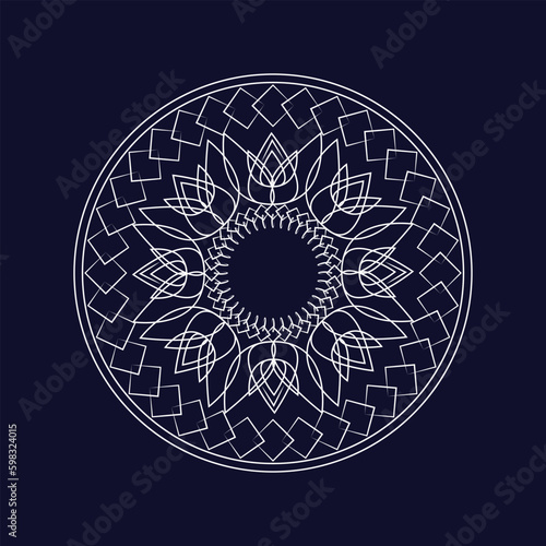 Abstract and flower template mandala design. Set stock pro vector pattern