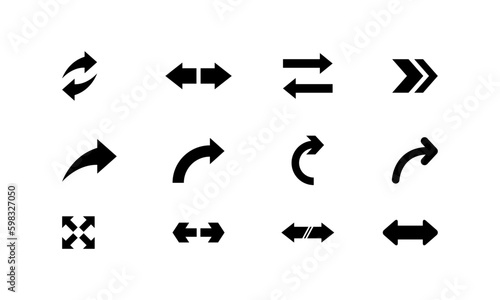 Arrow logo template icon vector image