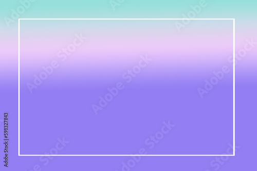 Background with pastel tones and white frame, purple, pink, yellow, green, gradation, gradation pastel.