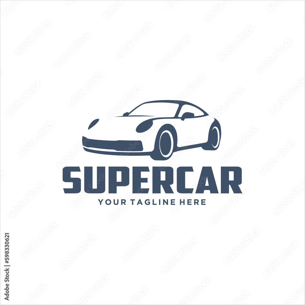 Super Car Logo Design Vector Image