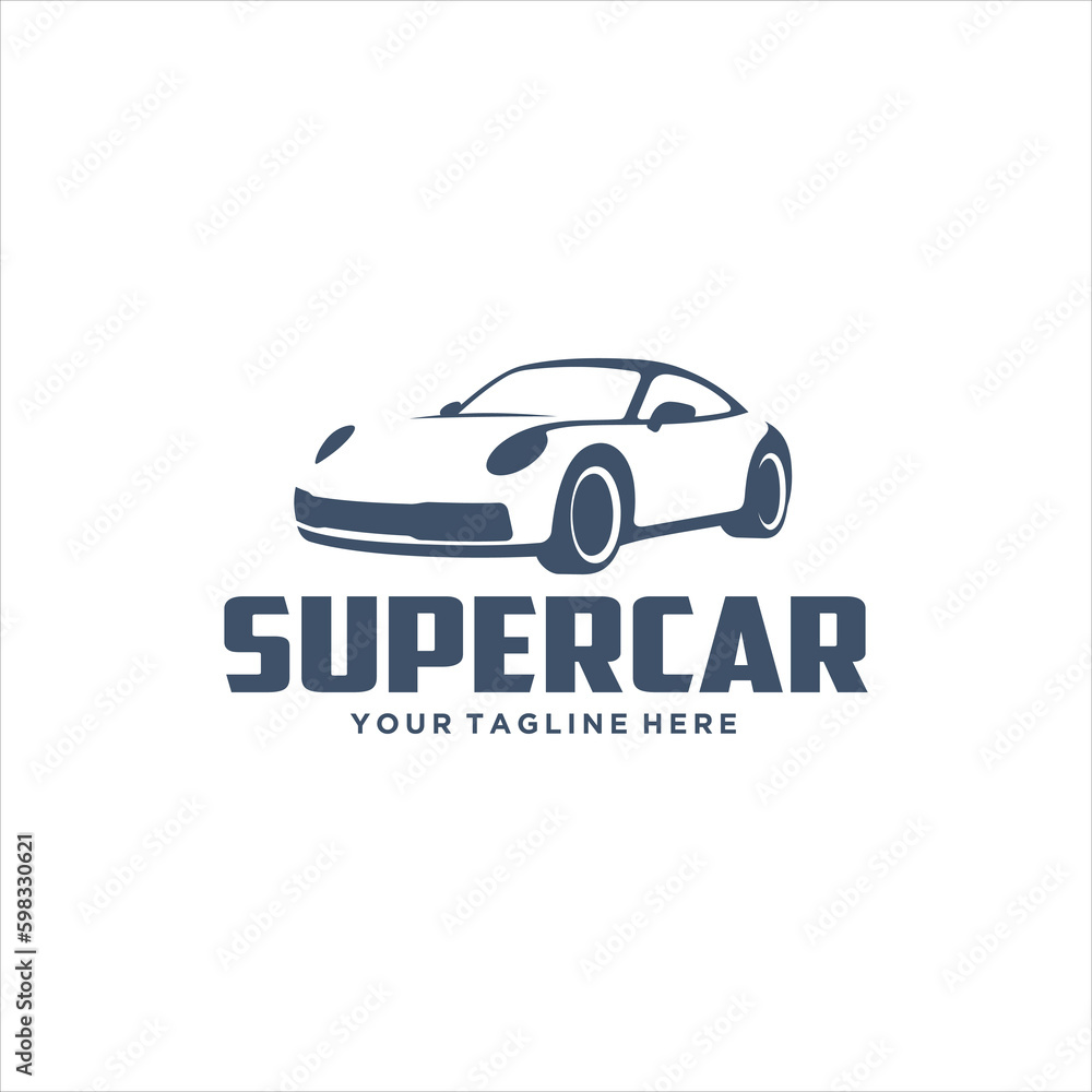 Super Car Logo Design Vector Image Stock Vector Adobe Stock