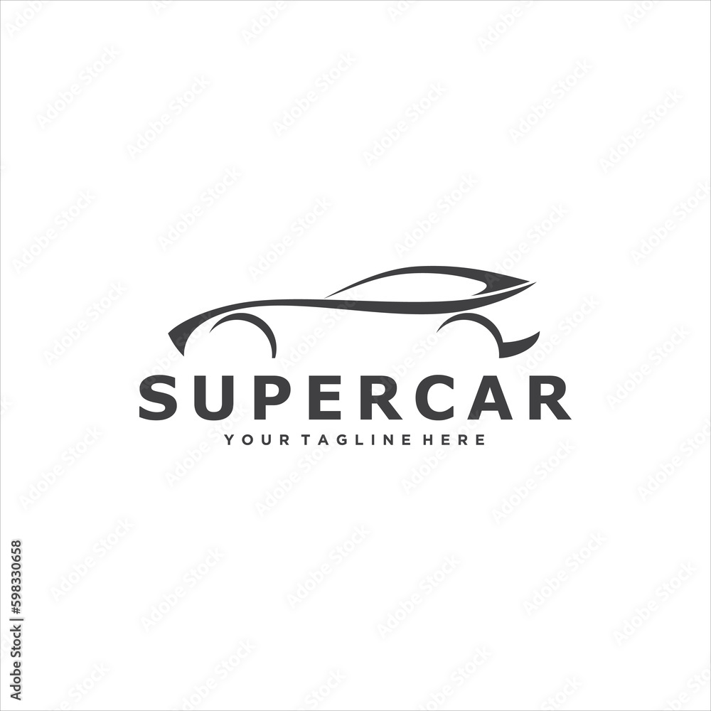 Super Car Logo Design Vector Image Super Car Logo Design Vector Image
