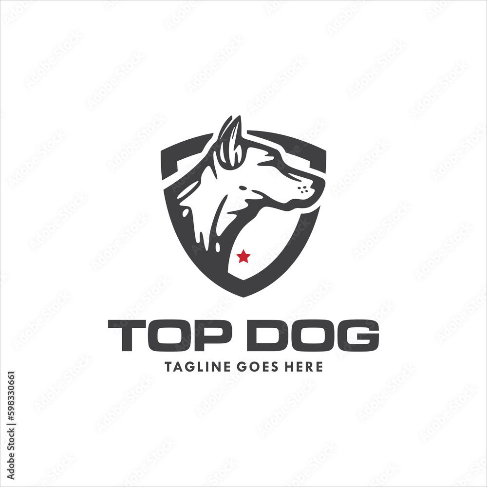 Dog Logo Design Vector Image