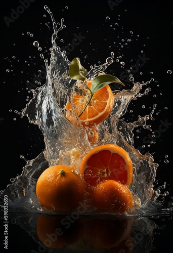 Oranges and Orange Juice - an AI-Created Photo