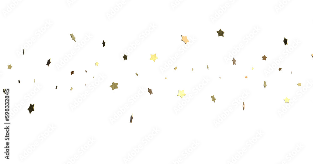 XMAS Stars - Banner with golden decoration. Festive border with falling glitter dust and stars. (PNG transparent) XMAS Stars - Banner with golden decoration. Festive border with falling glitter dust and stars. (PNG transparent)