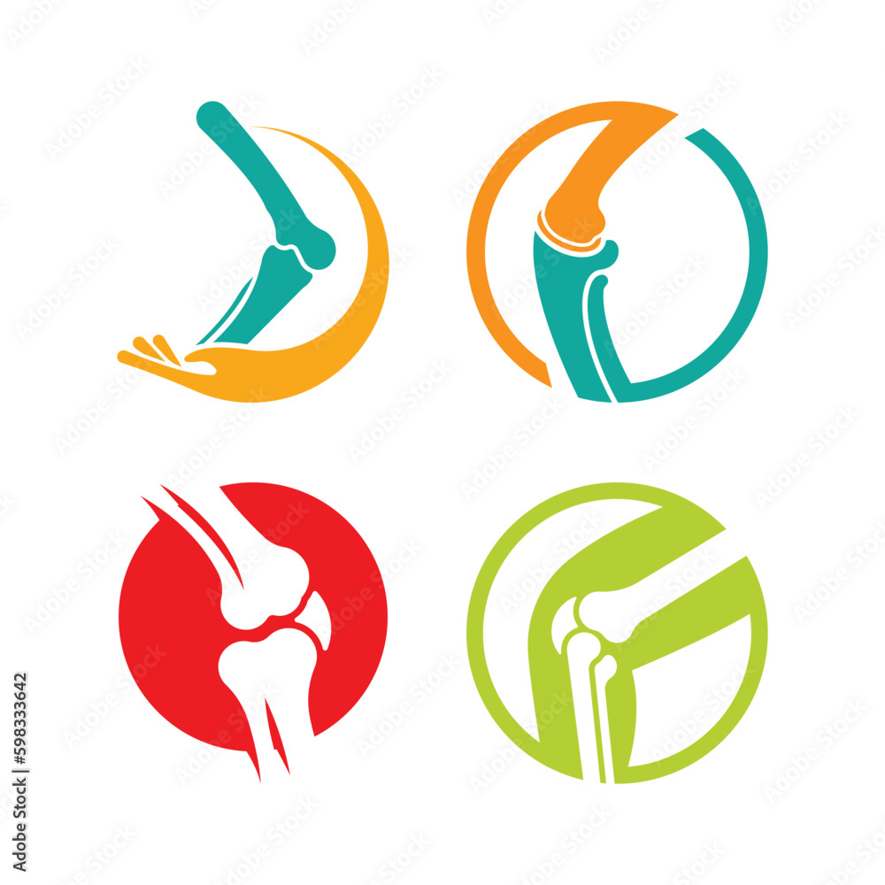 Joint bones vector logo design for orthopedic clinics Joint bones vector logo design for orthopedic clinics