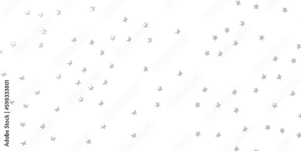 Seamless pattern with small silver stars on white background. - png transparent