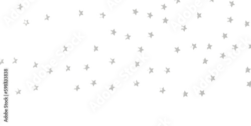 Silver stars of confetti. - png transparent