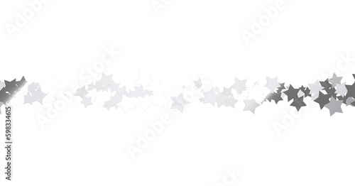 Fototapeta Naklejka Na Ścianę i Meble -  Snowflakes Falling On Snow - Winter Banner - png transparent
