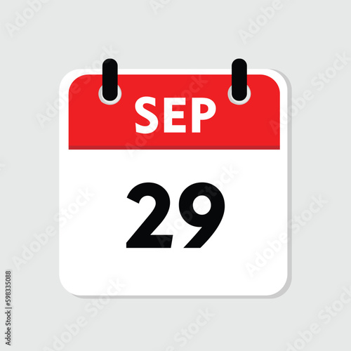 29 september icon with yellow background photo