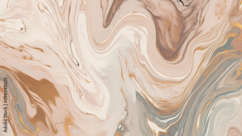 Modern beige marble texture pattern background. Beige, brown, gold fluid painting background design. AI generative Modern beige marble texture pattern background. Beige, brown, gold fluid painting background design. AI generative