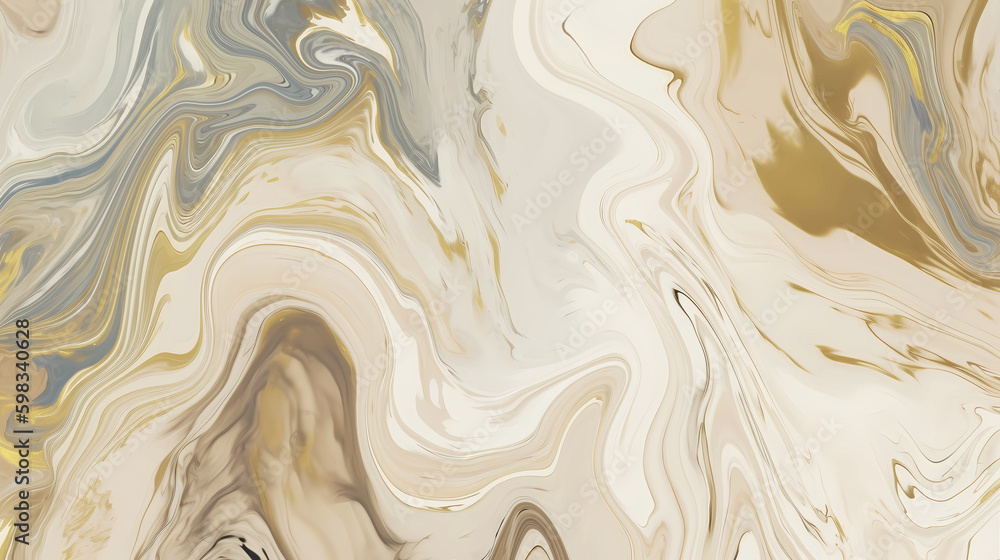 Modern earthy tones marble texture pattern background. Beige, brown, gold fluid painting background design. AI generative Modern earthy tones marble texture pattern background. Beige, brown, gold fluid painting background design. AI generative