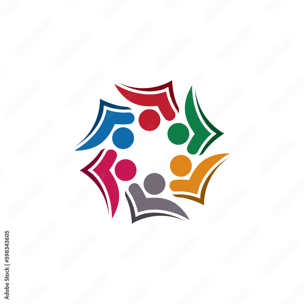 People icon work group vector