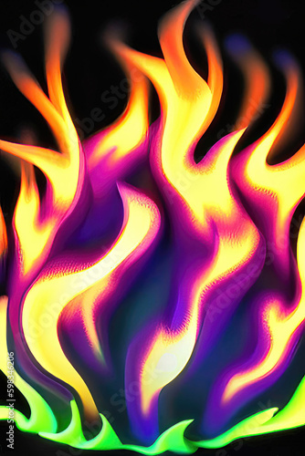 Heat Wave - A Bright and Colorful Motion of Fire and Swirls