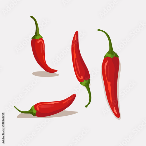 A pack of chili pepper stickers that are great for adding some personality to your designs
