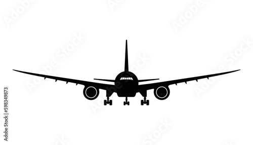 Passenger plane silhouette
