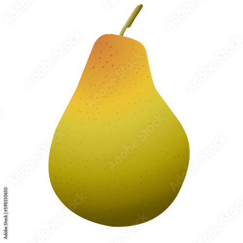 pear isolated on white
