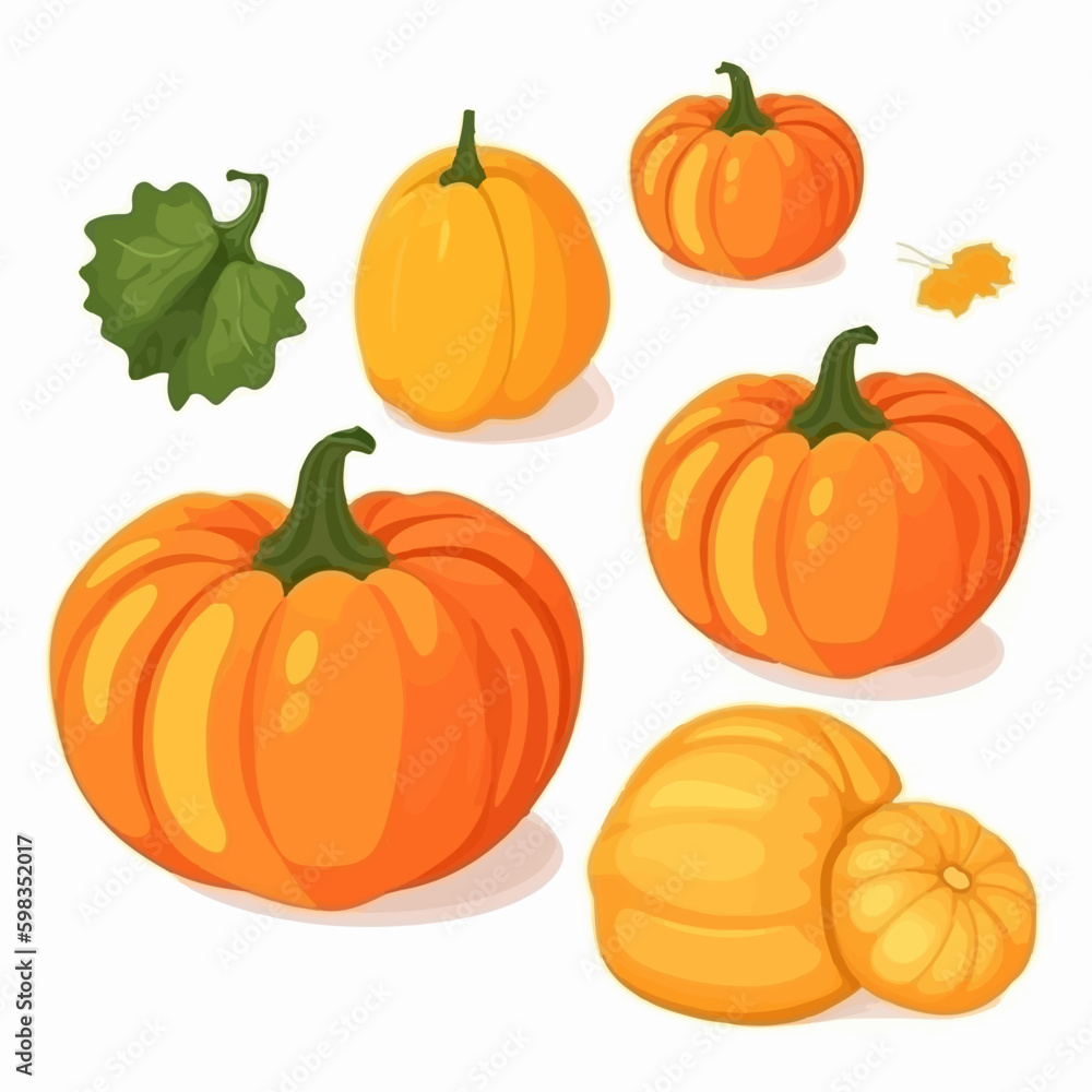 Create a rustic and cozy look with this pack of hand-drawn pumpkin vector graphics. Create a rustic and cozy look with this pack of hand-drawn pumpkin vector graphics.