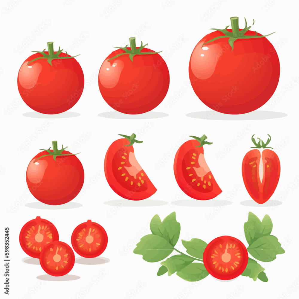 Decorate your food packaging with these delightful tomato stickers in vector format. Decorate your food packaging with these delightful tomato stickers in vector format.