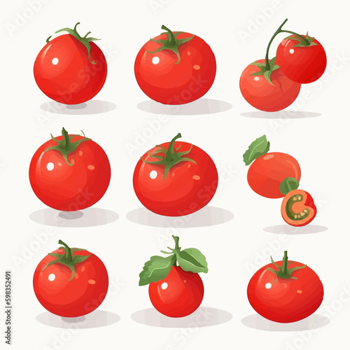 Illustrate your recipe book with these mouth-watering tomato vector illustrations.