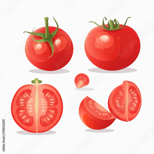 Illustrate your salad recipes with these vibrant tomato vector