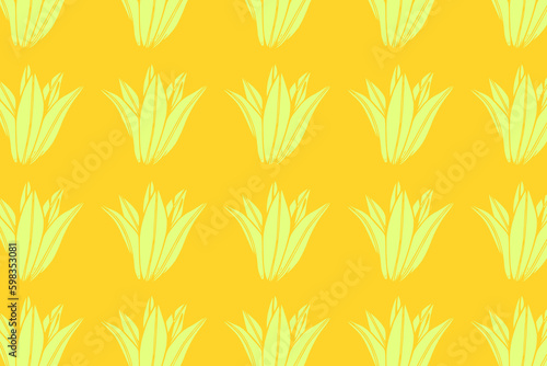 Trendy pattern made of beautiful wood lily flowers, spring and summer background