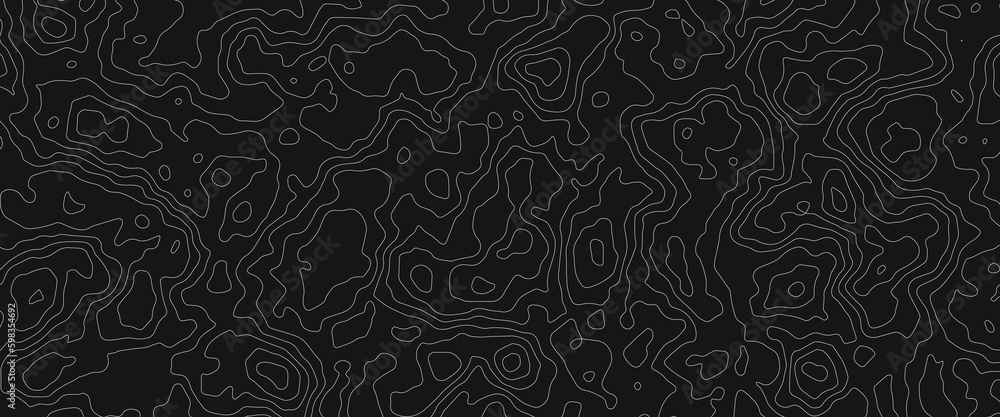 Topographic outlone horizontal background