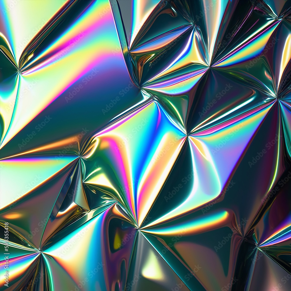 Holographic Metallic Texture Holographic Metallic Texture