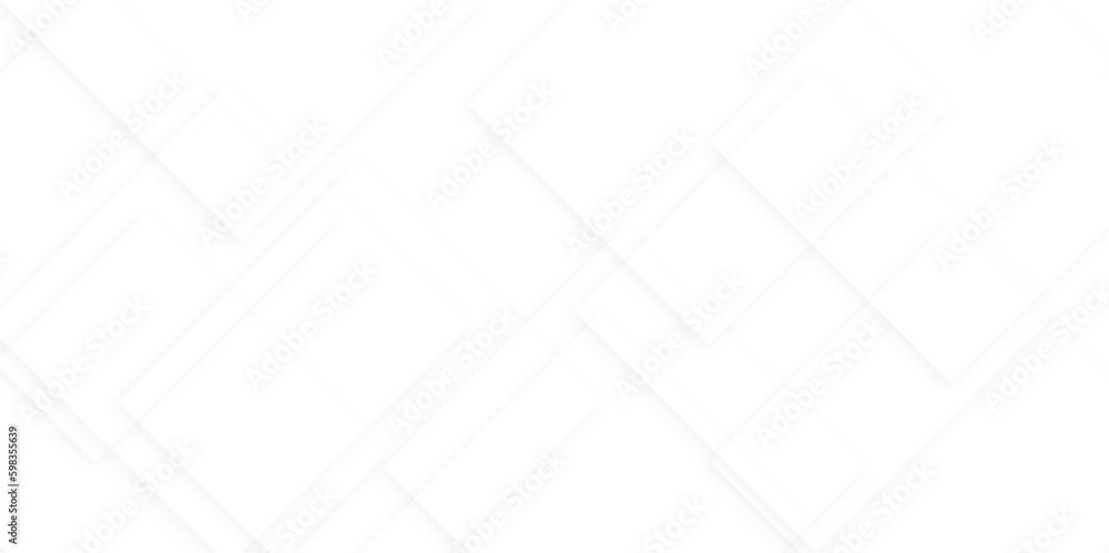 Abstract white and gray square lines and technology modern background. Abstract geometric smooth square shape with soft shadow background, template and banner design. Abstract white and gray square lines and technology modern background. Abstract geometric smooth square shape with soft shadow background, template and banner design.