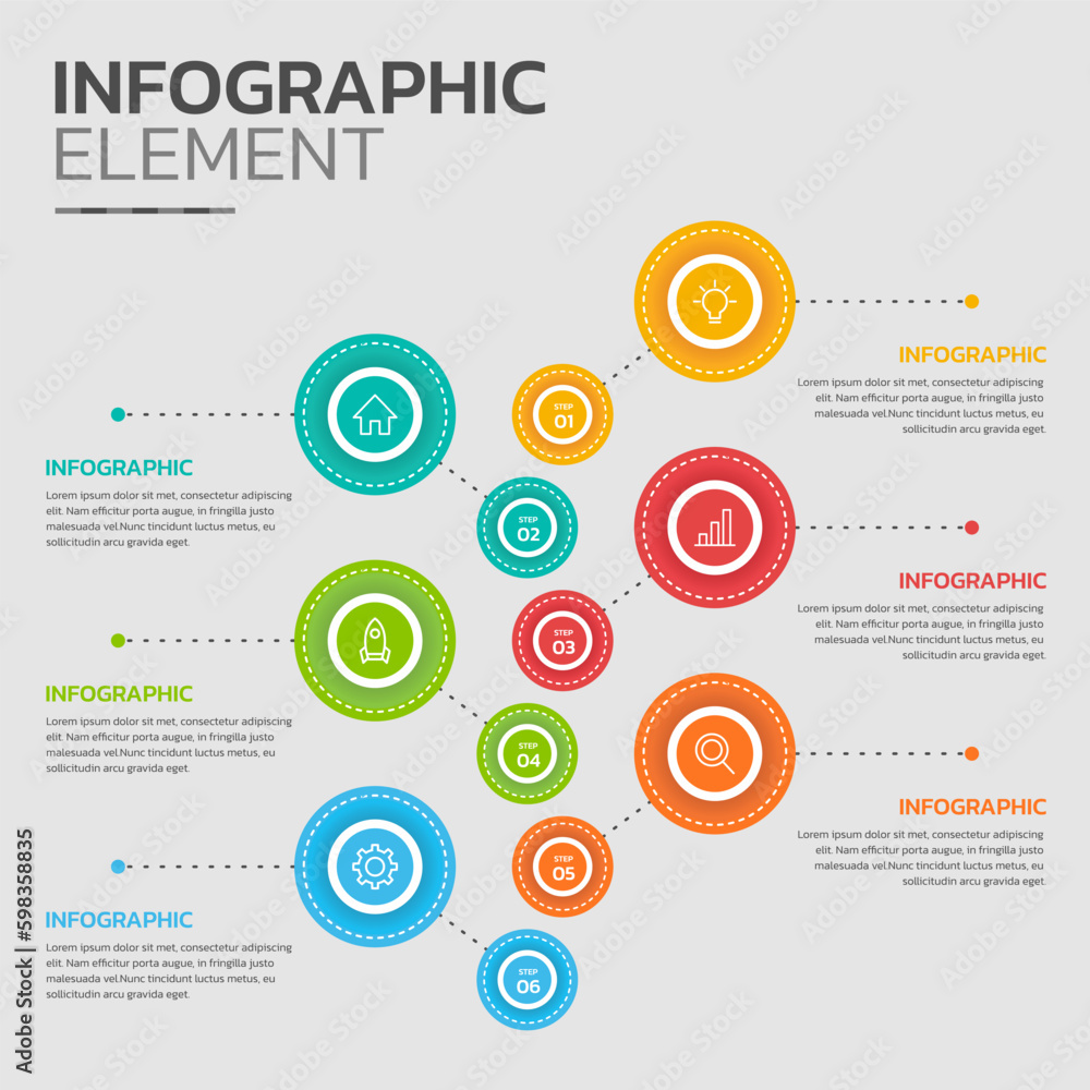 Creative infographic design template Creative infographic design template