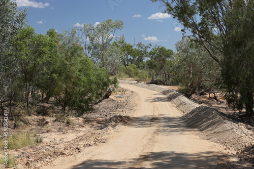 Rough Road in Outback Australia
