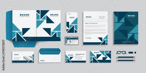 	
Corporate identity template set. Business stationery template vector.
