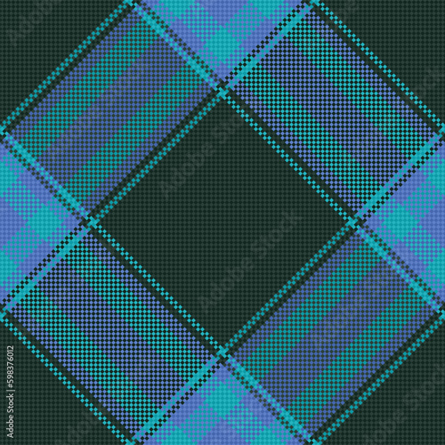 Pattern texture fabric. Background vector check. Plaid tartan seamless textile.