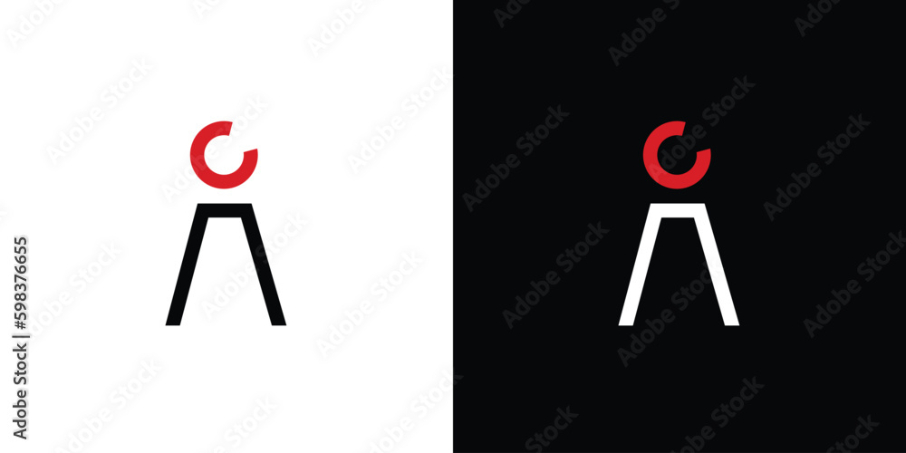 Modern and unique letter I initials logo design Modern and unique letter I initials logo design