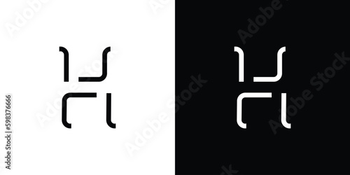 Modern and unique letter H initials logo design