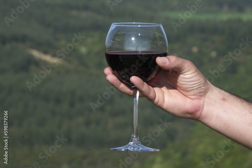 glass of red wine