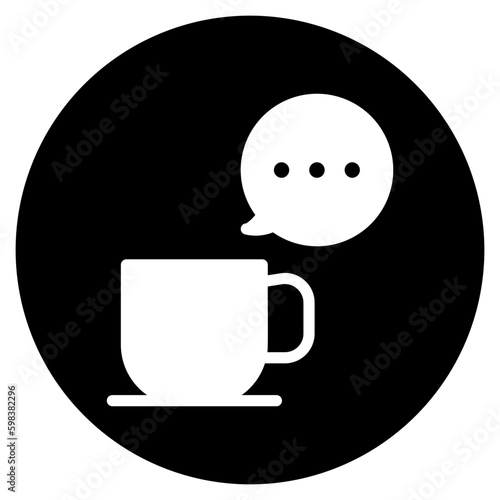 coffee glyph icon