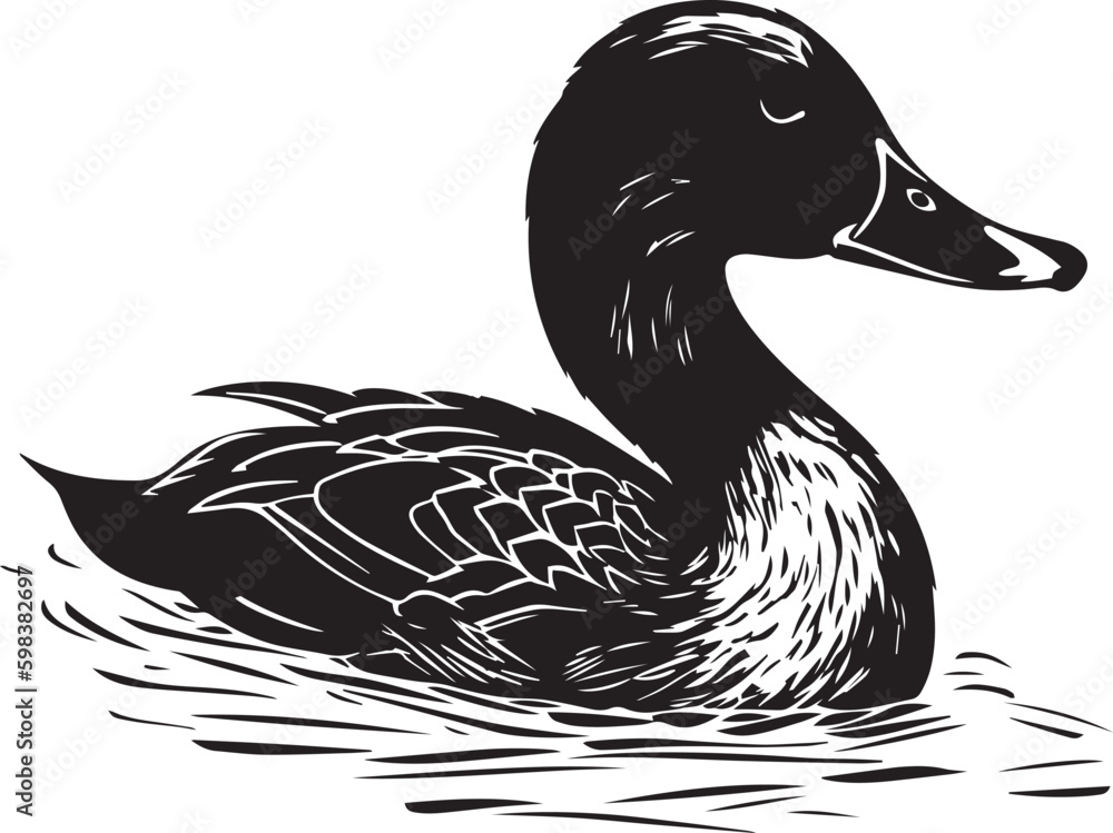 Duck, duck on the water, duck head, Vector Illustration, SVG Duck, duck on the water, duck head, Vector Illustration, SVG