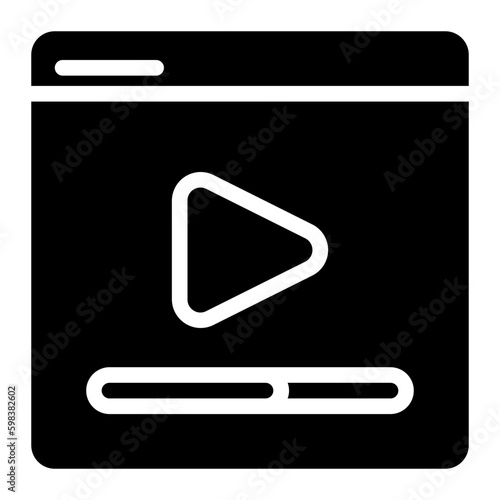 vlogger glyph icon