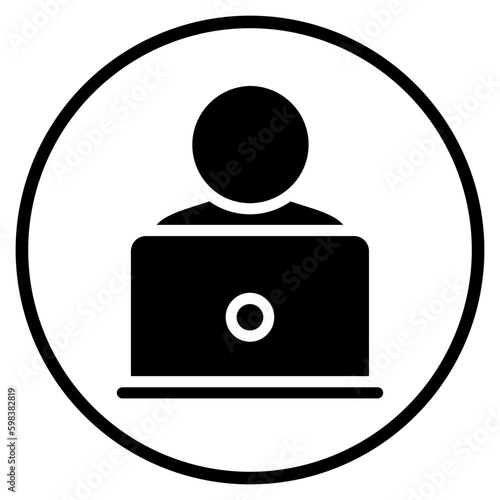 freelancer glyph icon