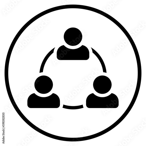 referral glyph icon