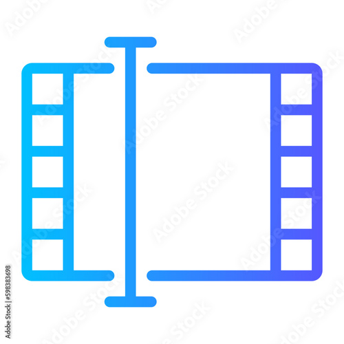 video editor gradient icon