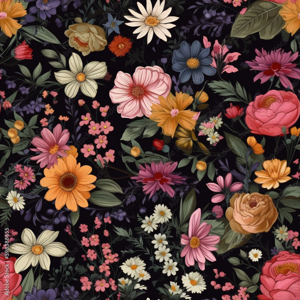 seamless floral pattern seamless floral pattern