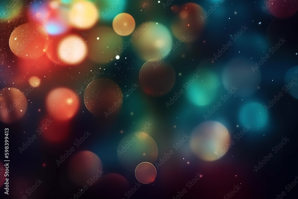 Abstract lights blur bokeh background. generative ai. Luxury colorful bokeh background