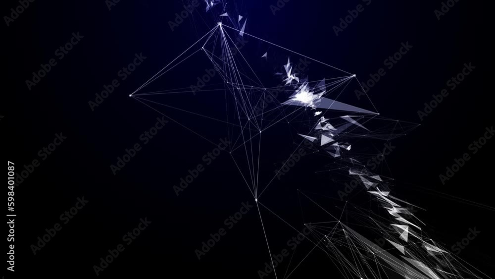 Digital blue background with dots and lines. Big data visualization. Network connection structure. 3D rendering. Digital blue background with dots and lines. Big data visualization. Network connection structure. 3D rendering.