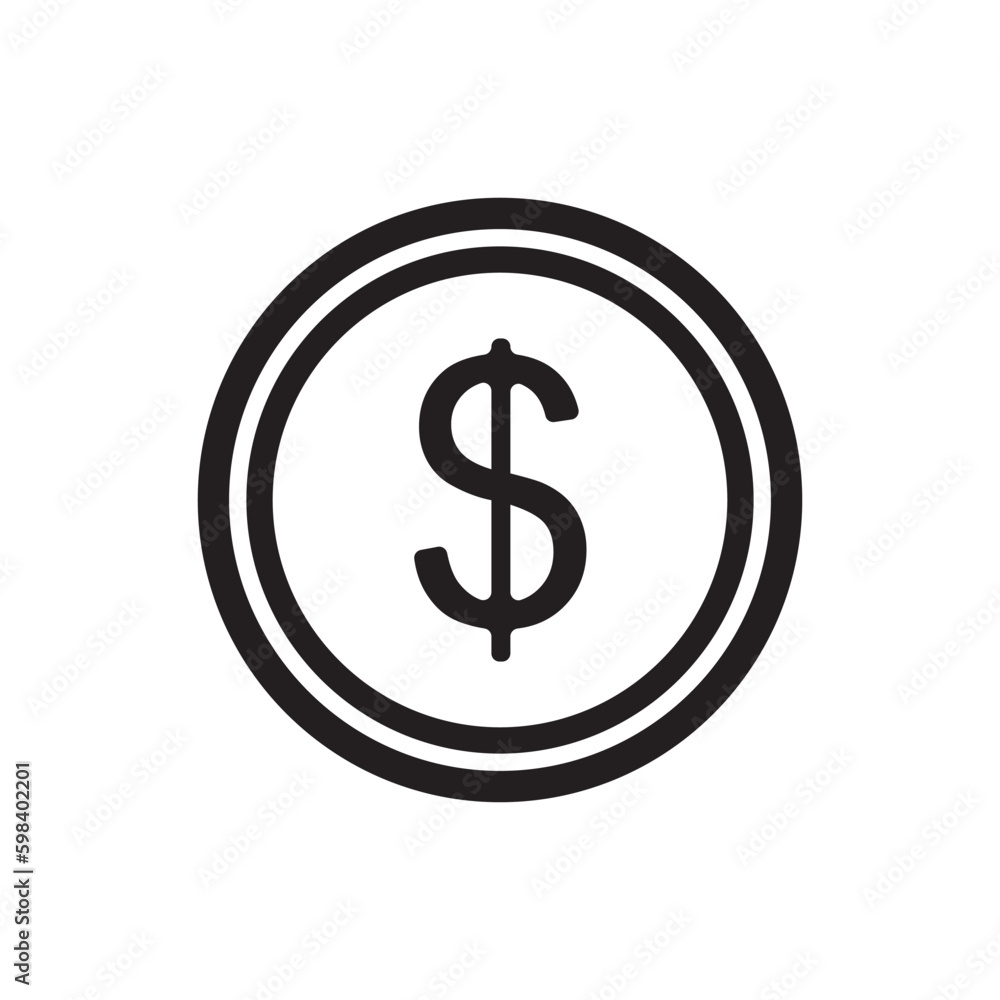 Coin vector icon. Casino coins sign. Casino chips icon. Money flat sign design. Illustration of coin line icon. Linear flat cent coin symbol pictogram. UX UI icon Coin vector icon. Casino coins sign. Casino chips icon. Money flat sign design. Illustration of coin line icon. Linear flat cent coin symbol pictogram. UX UI icon