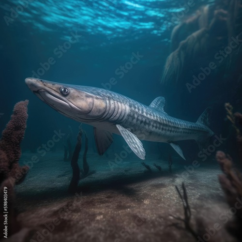 Barracuda in natural habitat (generative AI)
