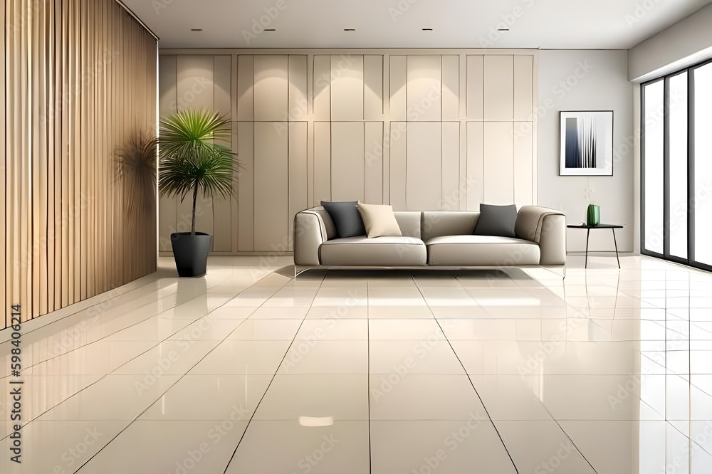 Fototapeta premium modern living room with sofa